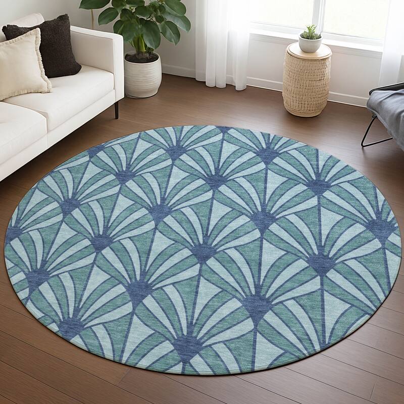 Machine Washable Indoor/ Outdoor Casual Kim Chantille Rug