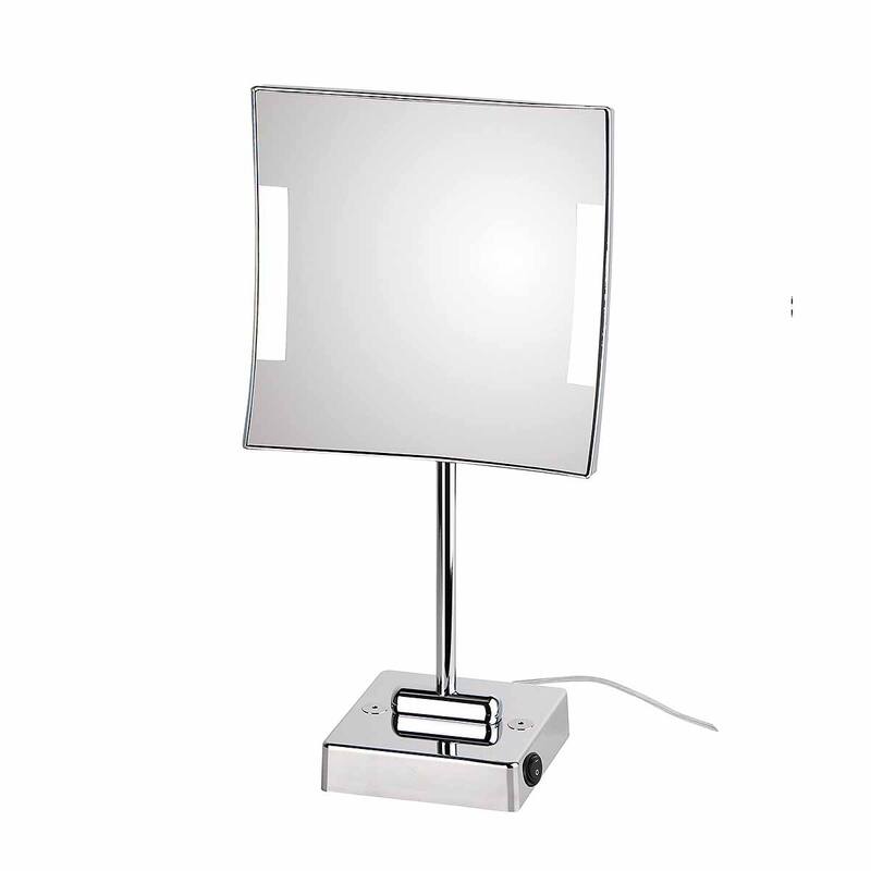 WS Bath Collections Quadrolo 7-9/10"W x 16-1/5"H Free Standing - Polished Polished Chrome