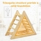 preview thumbnail 8 of 6, Wooden Step Training Triangle Climber Perfect Gift for Toddlers - 36.5" x 18" x 32" (L x W x H)