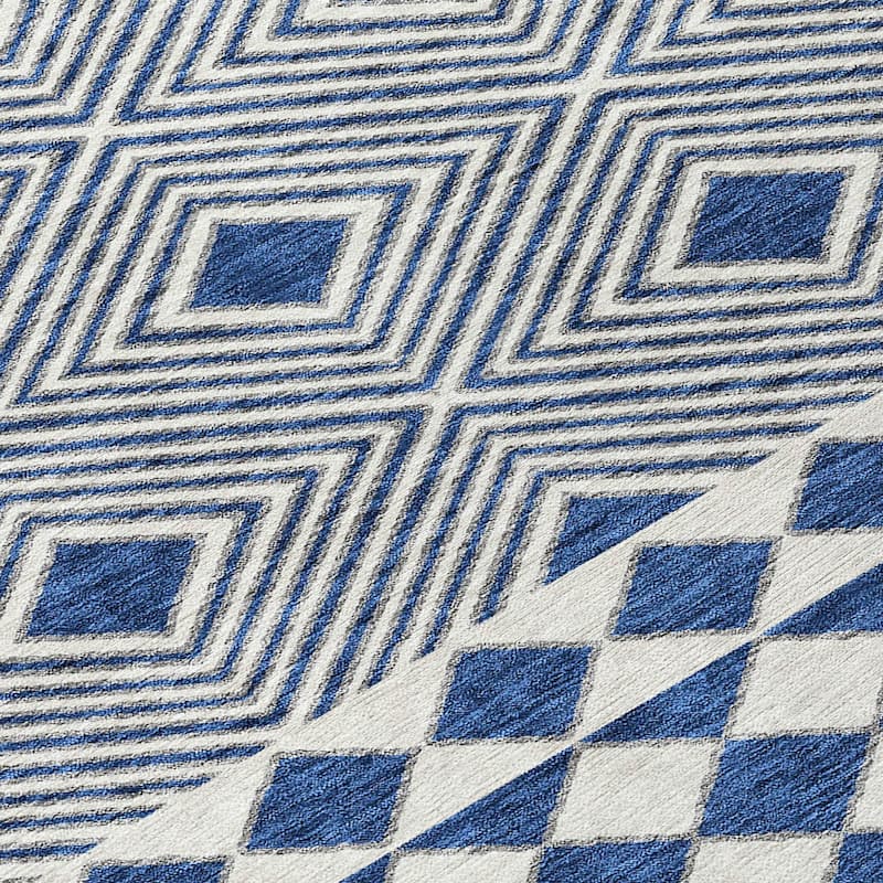 Machine Washable Indoor/ Outdoor Chantille Moroccan Boho Rug