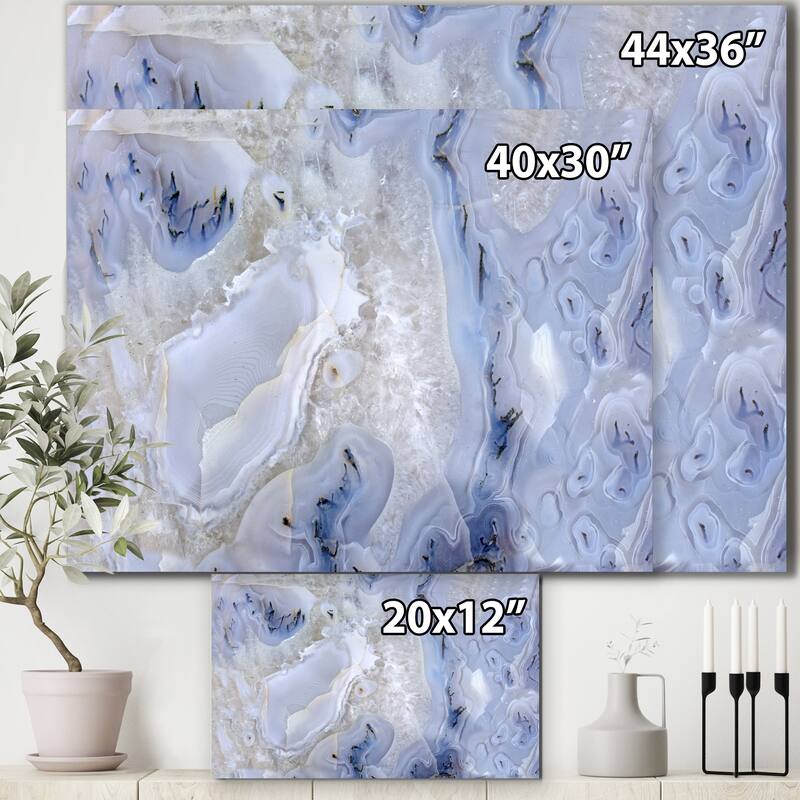 Agate Stone Background' Abstract Canvas Wall Art Print