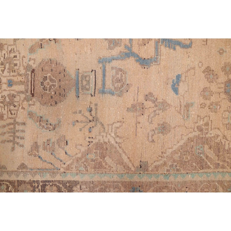 ECARPETGALLERY Hand-knotted Antalya Vintage Beige Wool Rug - 5'2 x 11'0