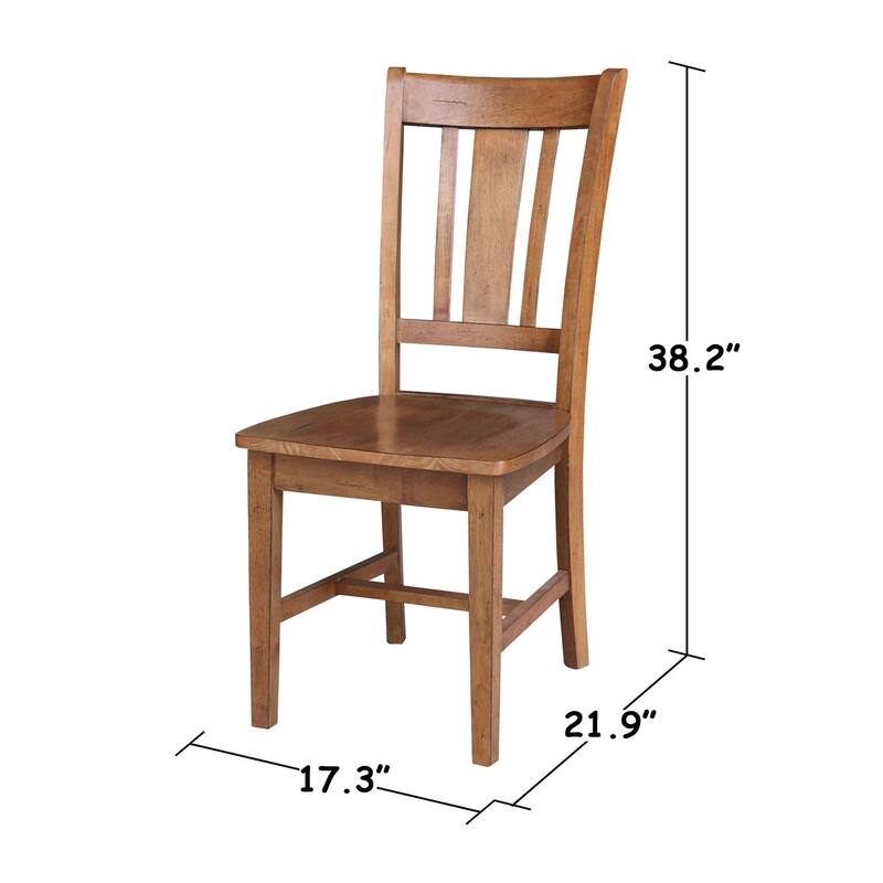 36" Round Solid Wood Extension Dining Table with 2 Dining Chairs