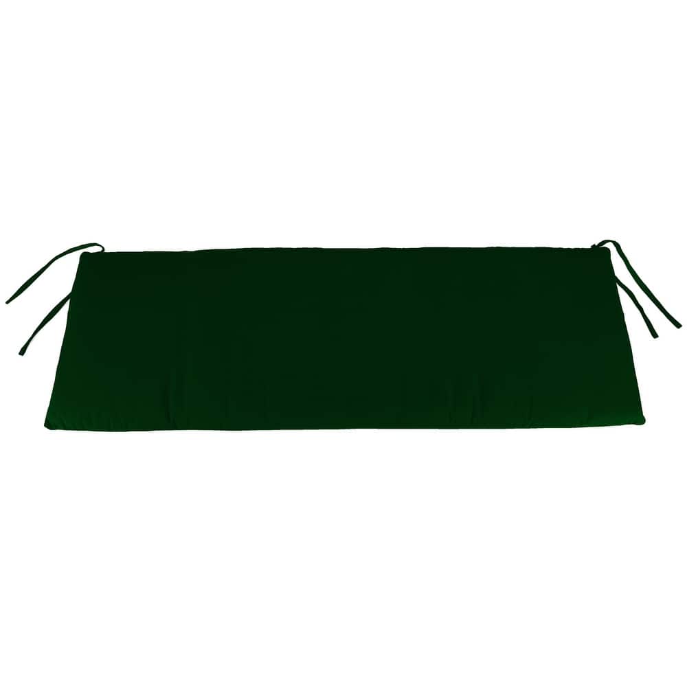 54" x 19" Outdoor Bench Cushion with Ties - 18.5'' L x 54'' W x 3'' H