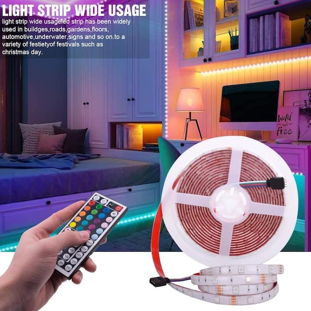 RGB 5050 Waterproof LED Strip Light with Remote