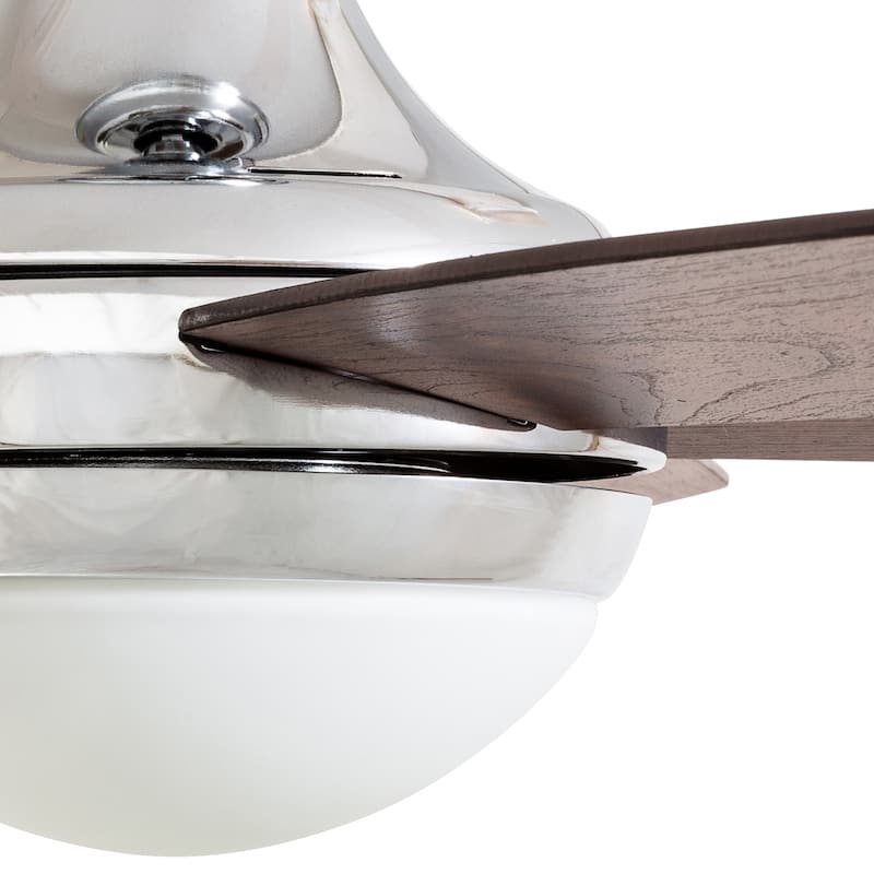 Copper Grove Mills 52-inch Modern Chrome Ceiling Fan with Remote