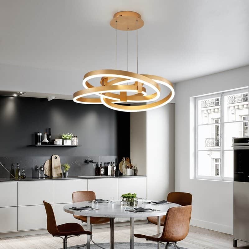 Maxax 1 - Light Statement Square/Rectangle LED Chandelier with Wrought Iron Accents