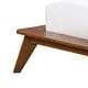 preview thumbnail 9 of 15, Furniture of America Beau Midcentury 2-Piece Kids Boucle Wingback Low Profile Bed and Nightstand Set