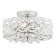 preview thumbnail 7 of 10, River of Goods Olivia Braided Metal and Crystal 11.5-inch Semi-Flush Mount Ceiling Light - 11.5" x 11.5" x 6.375"