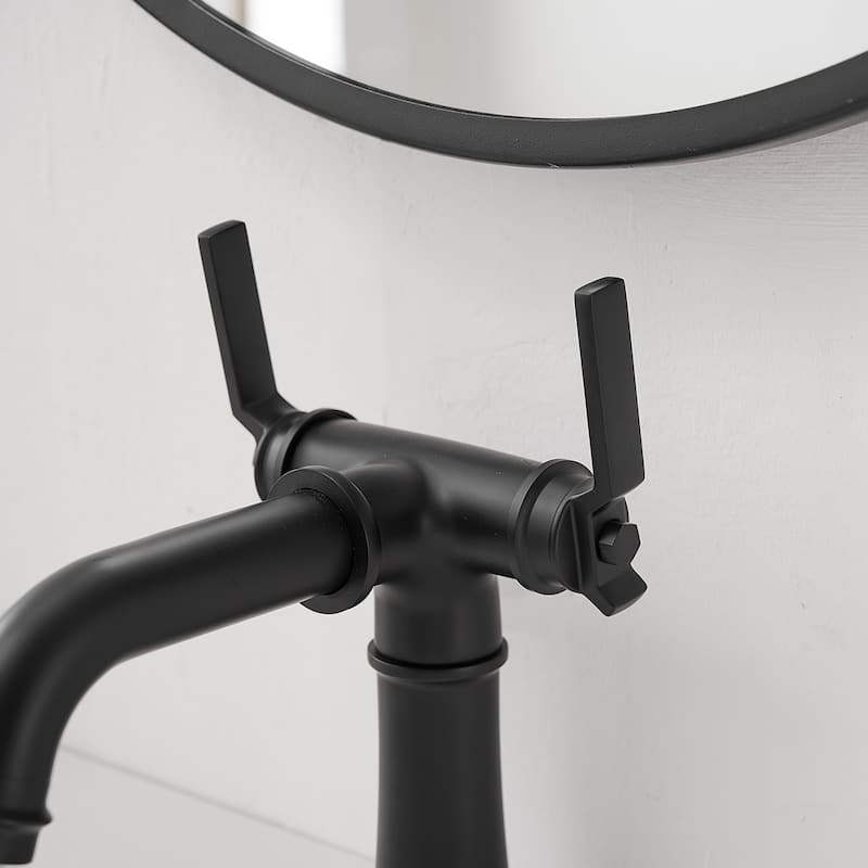 Industrial Style Two Handle Bathroom Faucet