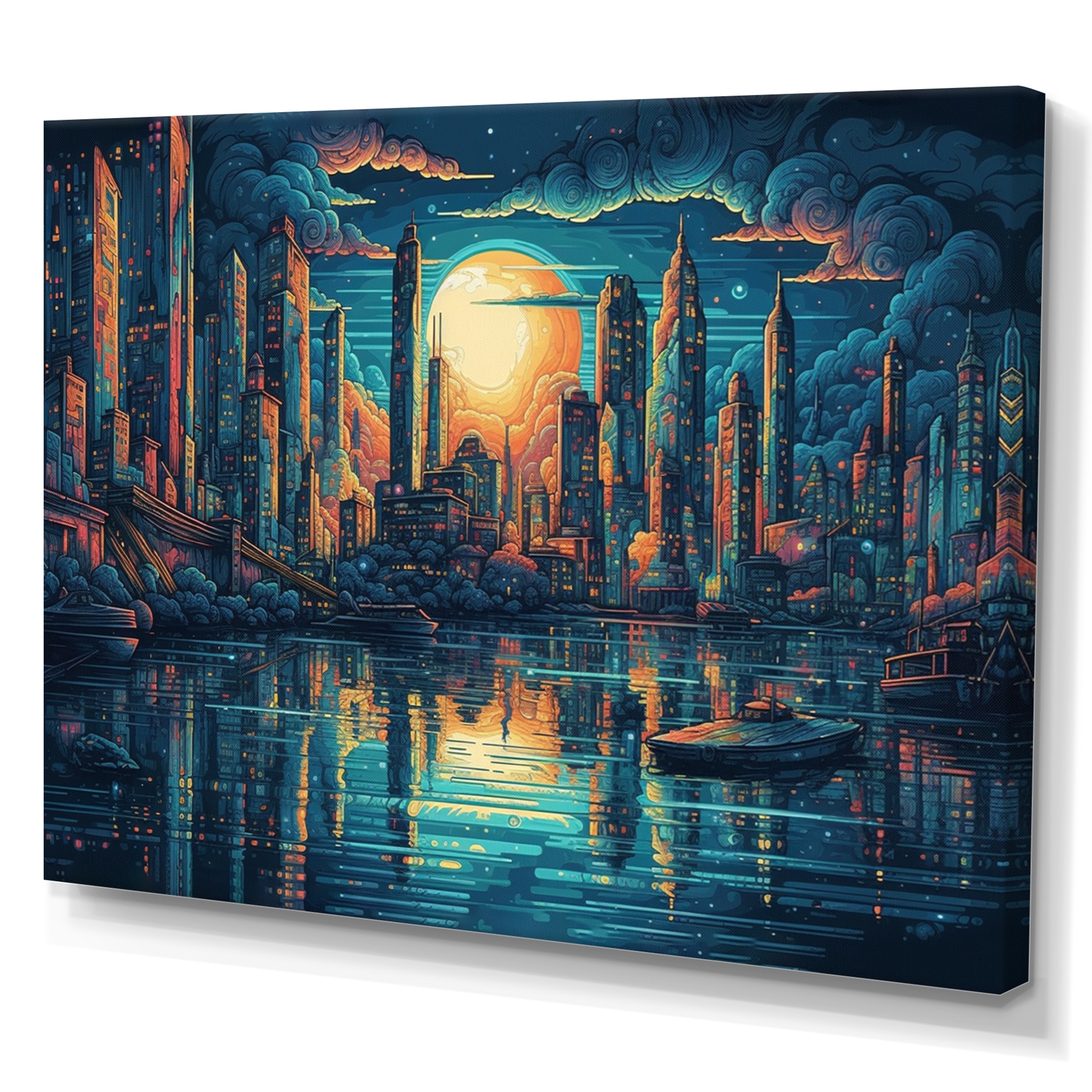 The Art of e Quaintance　Blue Blue Gatsby 36x36 – QZ Design Gallery