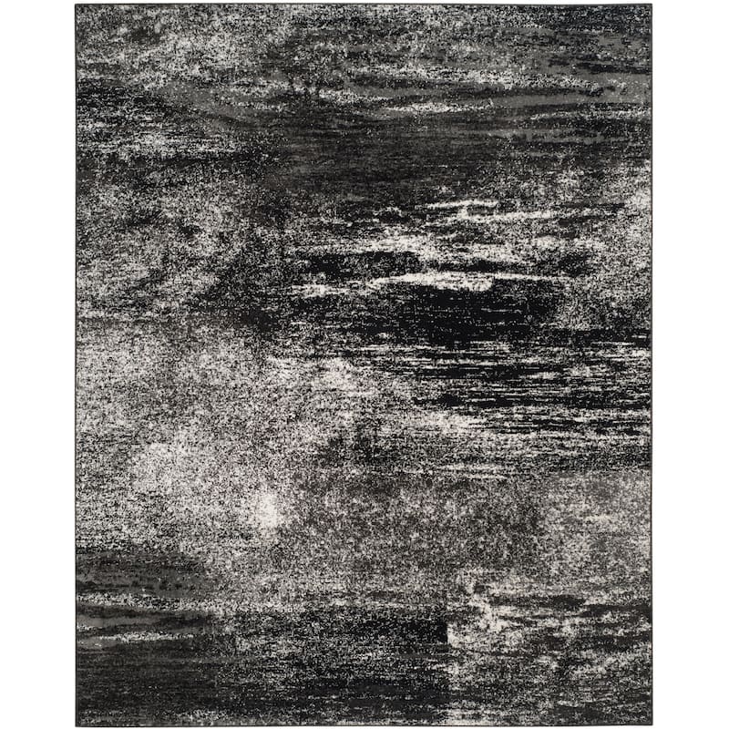 SAFAVIEH Adirondack Brynn Modern Abstract Rug - 6' x 9' - Silver/Black - Rectangle