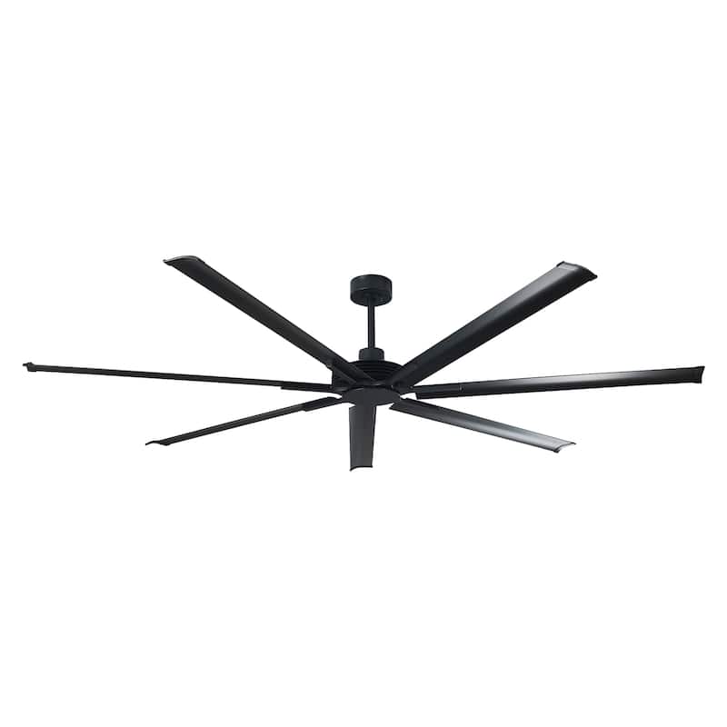 100" Indsutrial Black/ Silver Extra Larger Commercial Ceiling Fan with Remote - 100" Huge Fan