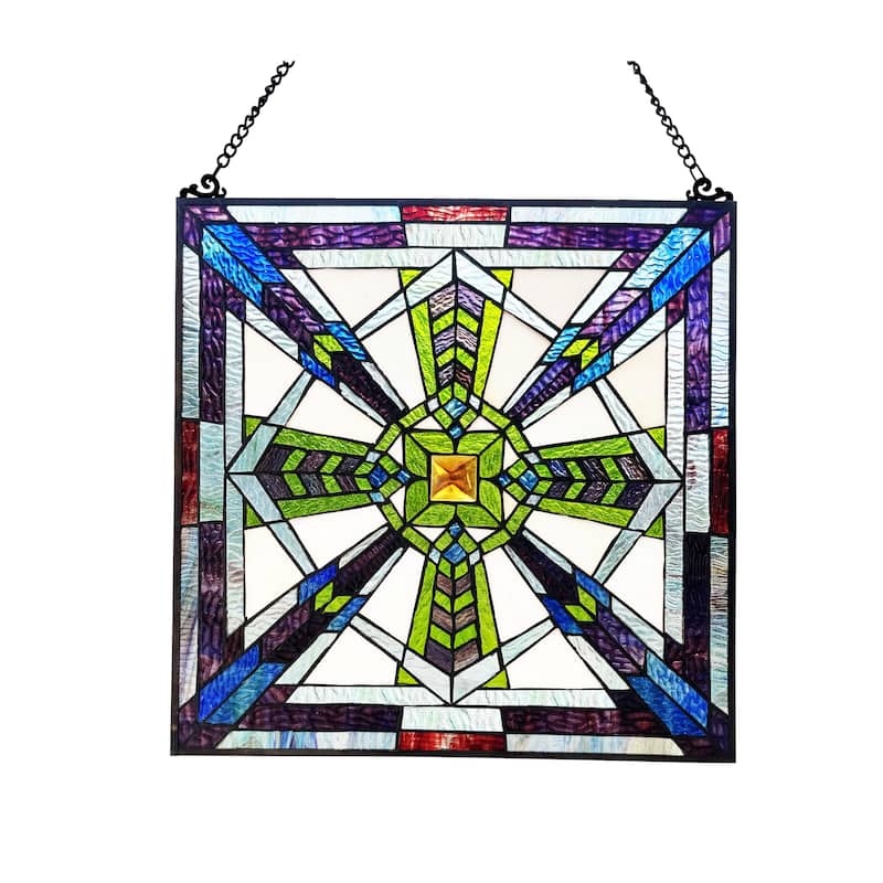 Geometric Design Window Panel/Sun Catcher - M
