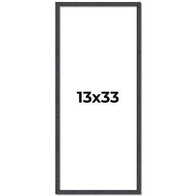 13x33 Frame Brown Solid Wood Picture Frame - Complete Modern Photo
