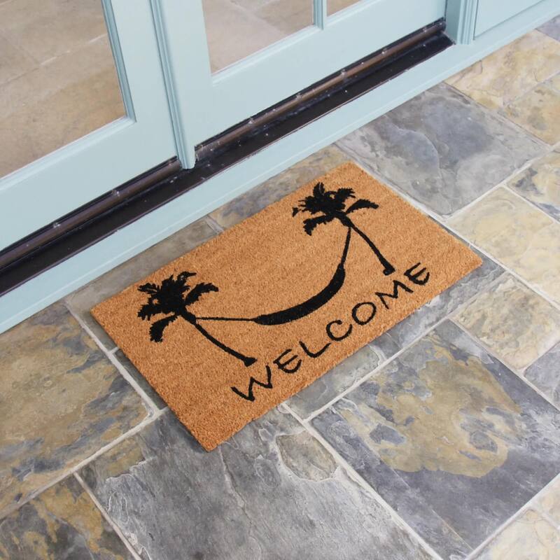 Rubber-Cal Welcome "Beach Decor" Doormat Kit - 18" x 30" - 2 Door Mats