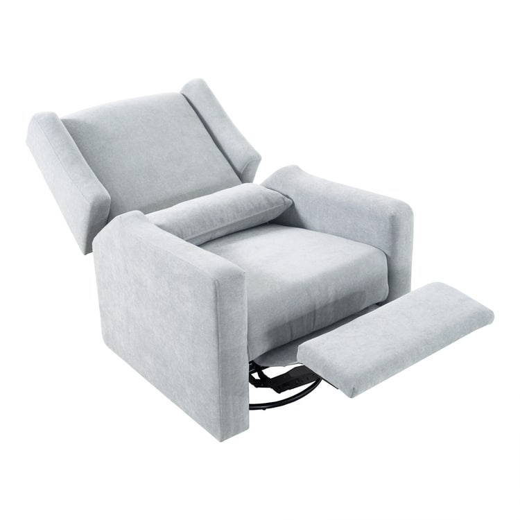 Tanya Luxury Power Motion Recliner Chair with Swivel Glider, Upholstered Living Room Reclining Sofa Chair with Lumbar Support