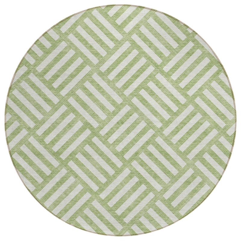 HomeRoots Geometric Transitional Rectangle Outdoor Rug