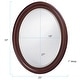 preview thumbnail 5 of 5, Allan Andrews Oval Chocolate Brown Wood Framed George Wall Mirror