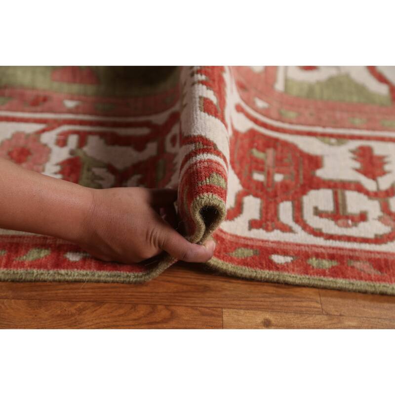 Heriz Serapi Turkish Oriental Traditional Wool Area Rug Hand-knotted - 9'9" x 13'0"