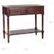 SAFAVIEH Samantha Dark Cherry 2-drawer Console Table - 35.8" x 13.8" x 29.5"