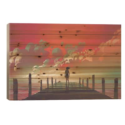 My Dream Place Print On Wood by grandfailure - Multi-Color