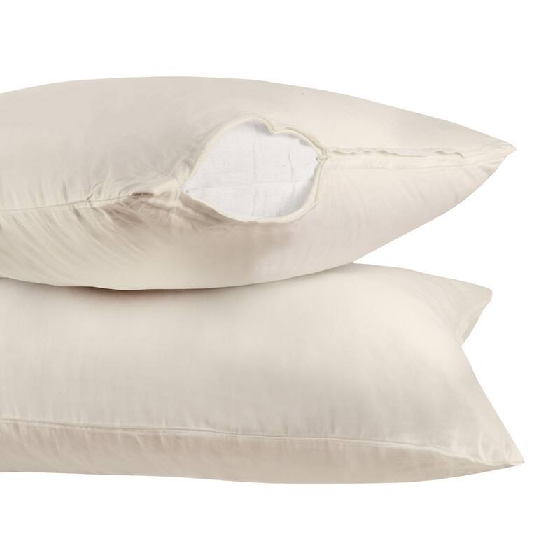 A1HC 100% Organic Cotton Pillowcase, 300 Thread Count, 2-Piece GOTS Certified , Fair Trade Certified, Soft & Silky Sateen Weave