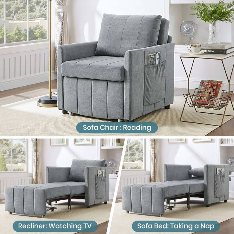 Convertible Futon Sofa, Pull-out Sofa Bed