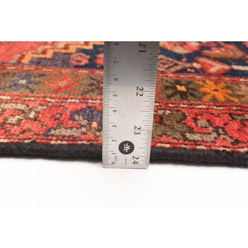 ECARPETGALLERY Hand-knotted Andelz Red Wool Rug - 3'0 x 6'11