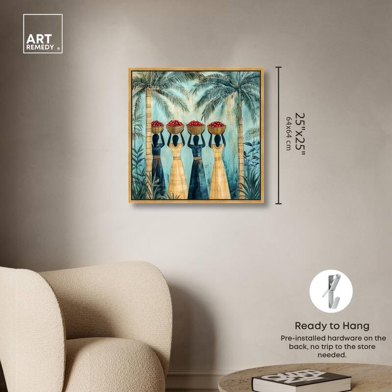 Walk Under Palms Canvas by Art Remedy