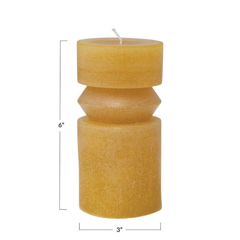 Unscented Totem Pillar Candle