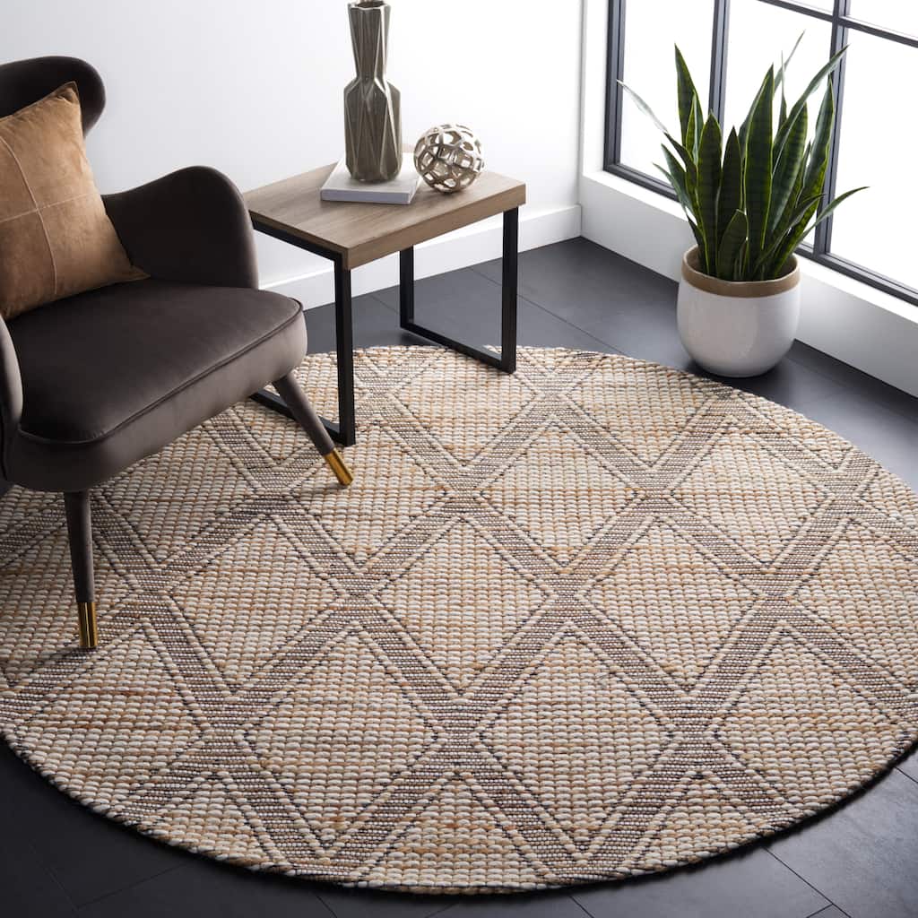 SAFAVIEH Handmade Marbella Zhelka Wool & Jute Rug