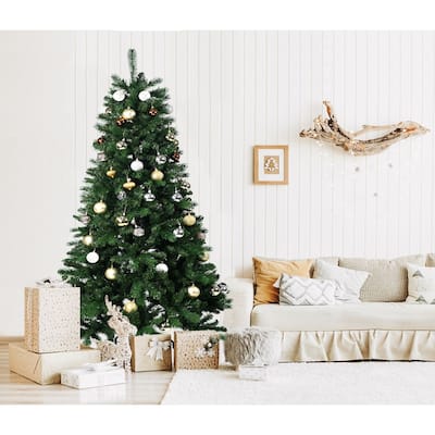 6FT PE/PVC Mixed Automatic Christmas Tree With Lights