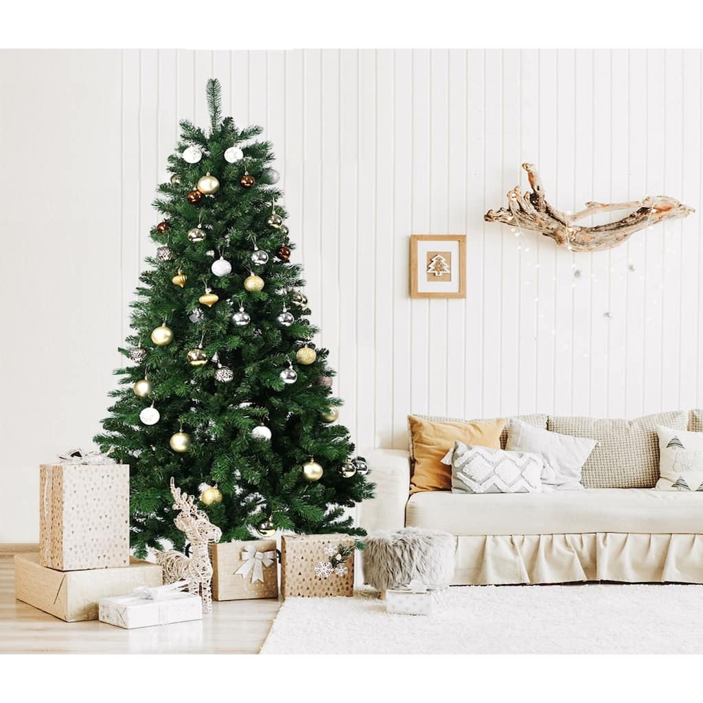 6FT PE/PVC Mixed Automatic Christmas Tree With Lights