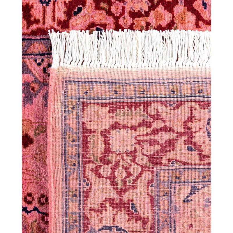 Overdyed One-of-a-Kind Hand-Knotted Runner Rug - Pink - 2' 7" x 18' 1"