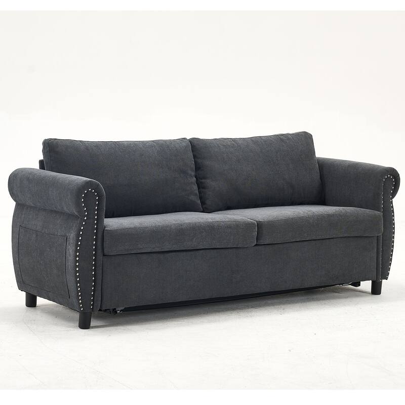 80.7 "2-in-1 sofa bed, living room sofa, with large mattress