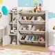 preview thumbnail 16 of 20, Costway Kids Toy Storage and Bookshelf, Wooden Bookcase with 4 Small - See Details