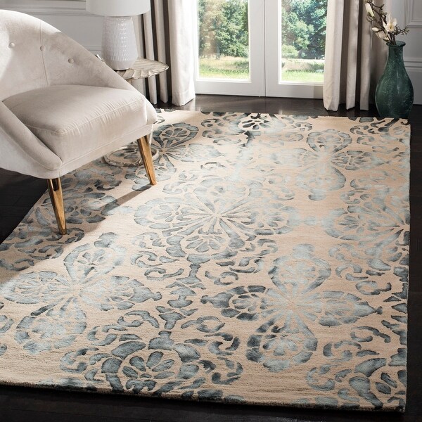 Safavieh Handmade Dip Dye Aleta Watercolor Vintage Boho Wool Rug. Opens flyout.