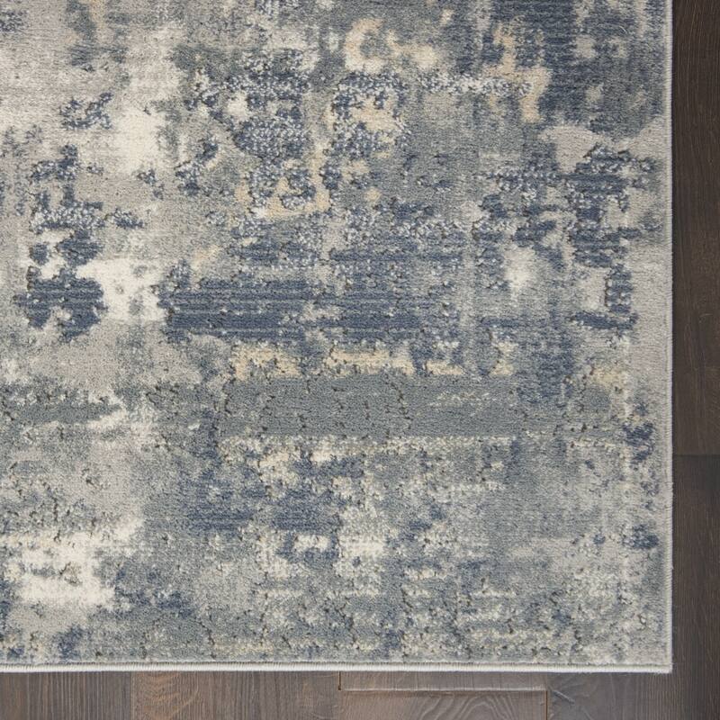 Power Loomed Abstract Modern Area Rug - 120' X '26' X '0.32
