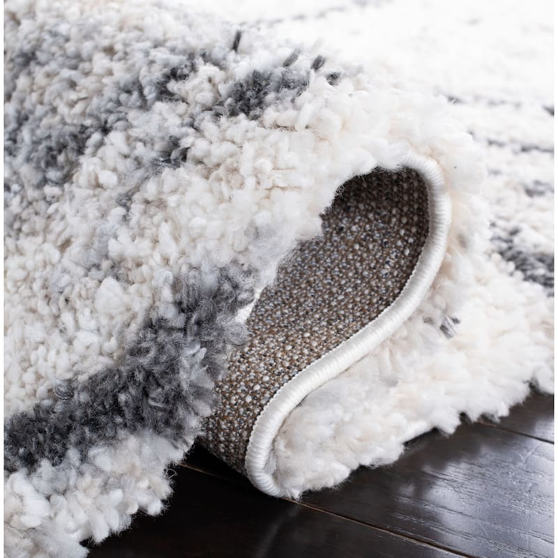 SAFAVIEH Fontana Shag Gisela Modern Abstract 2-inch Thick Rug