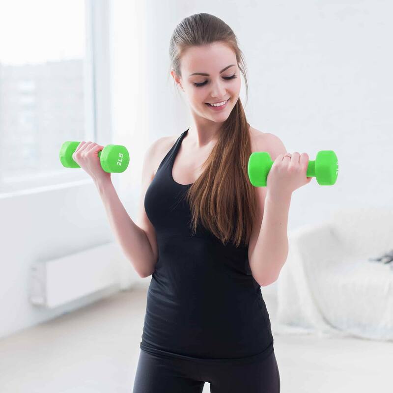 Dumbbell Set, Neoprene Dumbbell Free Hand Weight Set for Home Gym, Packed In Pairs