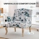 preview thumbnail 6 of 36, EROMMY Floral Accent Chair for Living Room, Upholstered Wingback Armchair with Pillow.