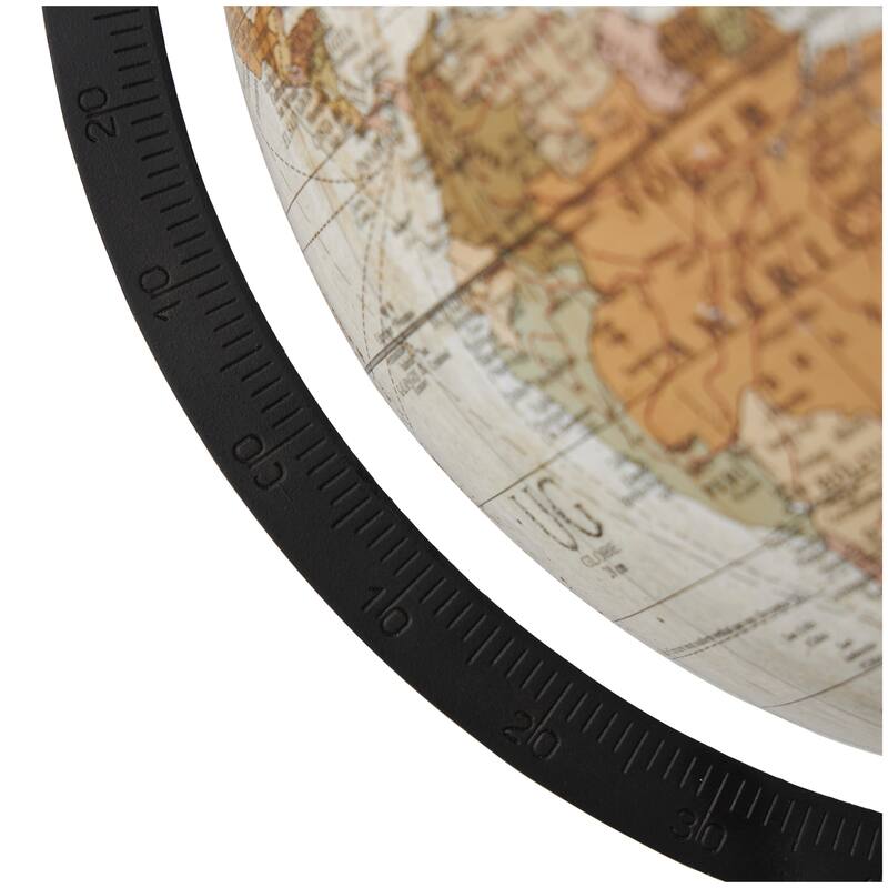 Mango Wood Globe with Wood Base - Brown - Roche River Decor - 8"W x 9"L x 13"H