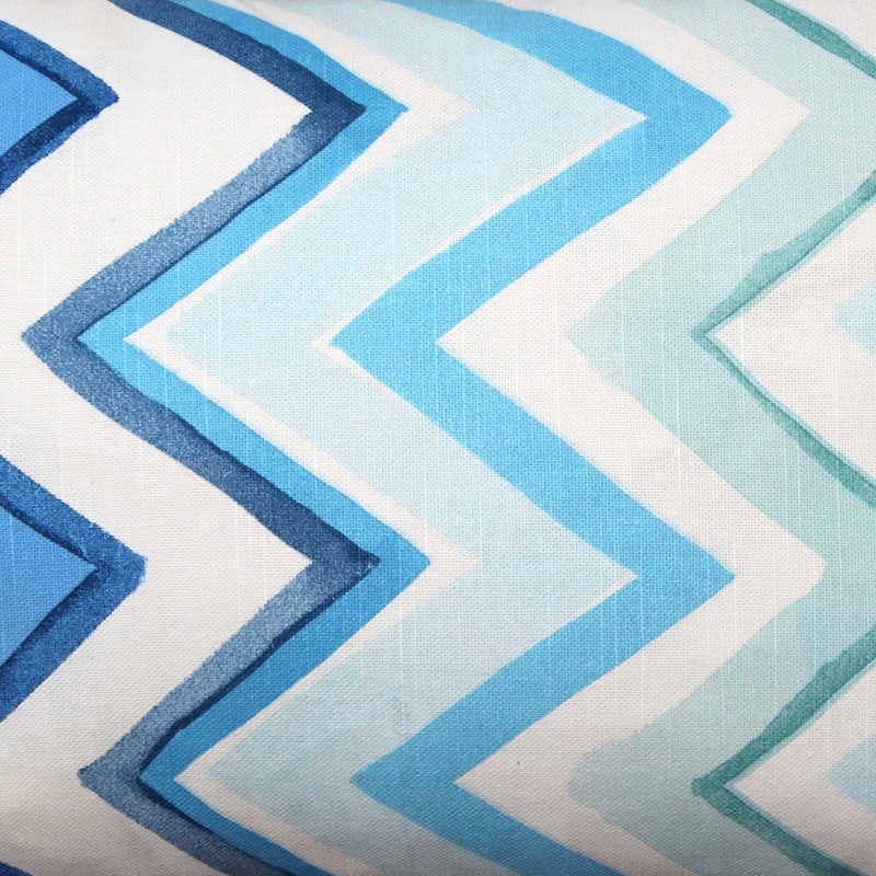 Pillow Decor Pacifico Stripes Blue Throw Pillow 12X20