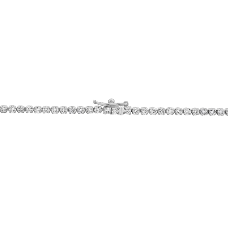 Auriya 14K Gold Lab Grown Round Diamond Tennis Bracelet 1.00 to 4.00ct. tw. (E-F VS)