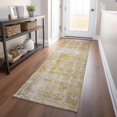 Machine Washable Indoor/ Outdoor Boho Moroccan Chantille Rug