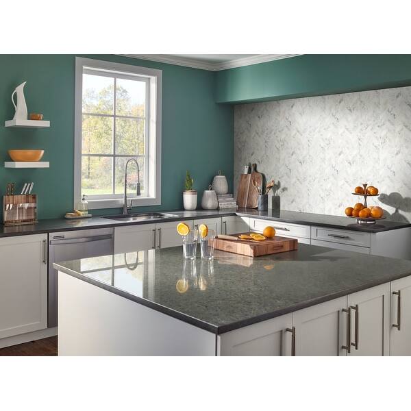 Shop Msi Smot Cal Leafh Calacatta Cressa 10 X 12 Chevron