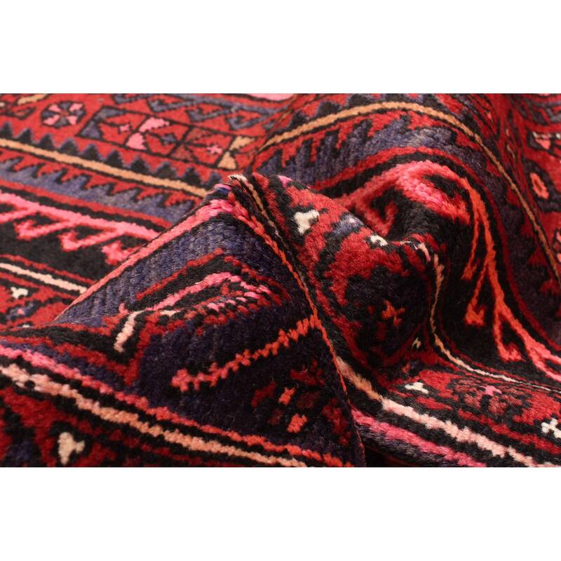 ECARPETGALLERY Hand-knotted Andelz Dark Red Wool Rug - 4'9 x 7'0