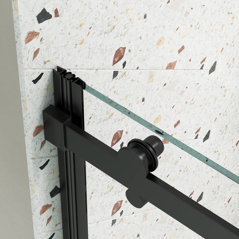 Frameless Single Sliding Shower Door with 304 Stainless Steel Hardware