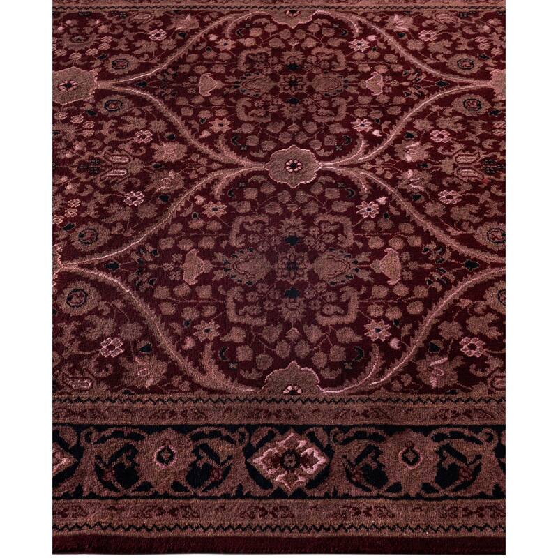 Overdyed One-of-a-Kind Hand-Knotted Area Rug - Red - 4' 1" x 6' 4"